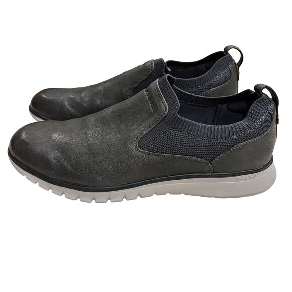 Mark Nason Men's Loafer 11 Gray Leather Memory Foam Light Flexi Casual Shoes - Picture 8 of 10